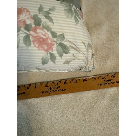 Chris Madden JC Penny Home Floral Striped Woven Throw Pillow Sofa Cottage-core - Picture 6 of 6